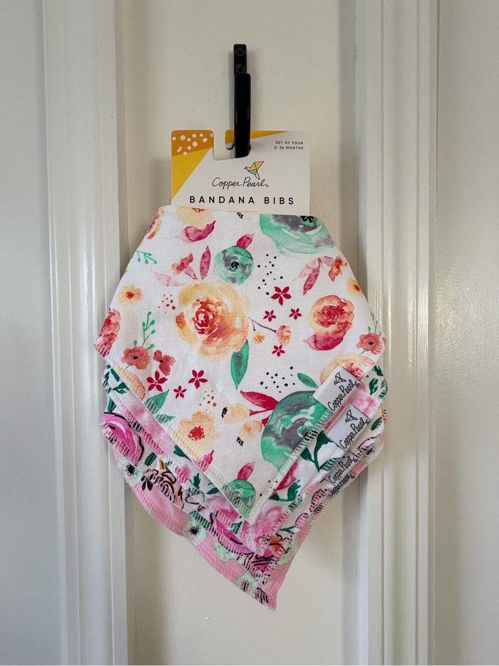 Copper Pearl Floral Bandana Bibs - Multi Color
